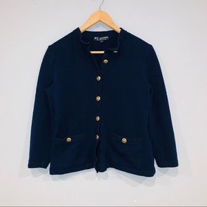 St. John Sweaters - St John Basics Navy Blue Sweater Cardigan St. John Sweaters - St John Basics Navy Blue Sweater Cardigan